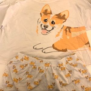 The Crop Shop Corgi Pajama Set